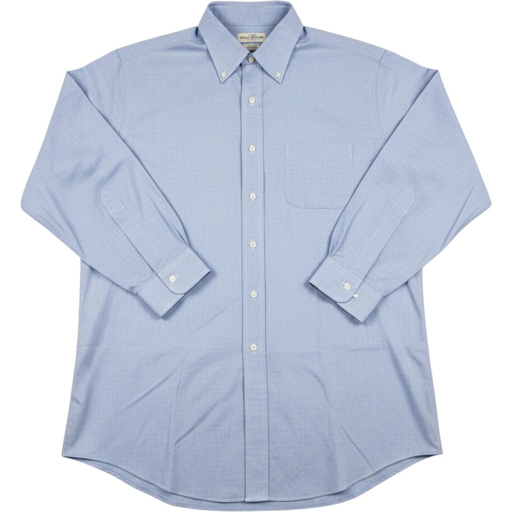 Brooks Brothers Dress Shirt Men 17 33 Light Blue Non-Iron Traditional Fit Cotton